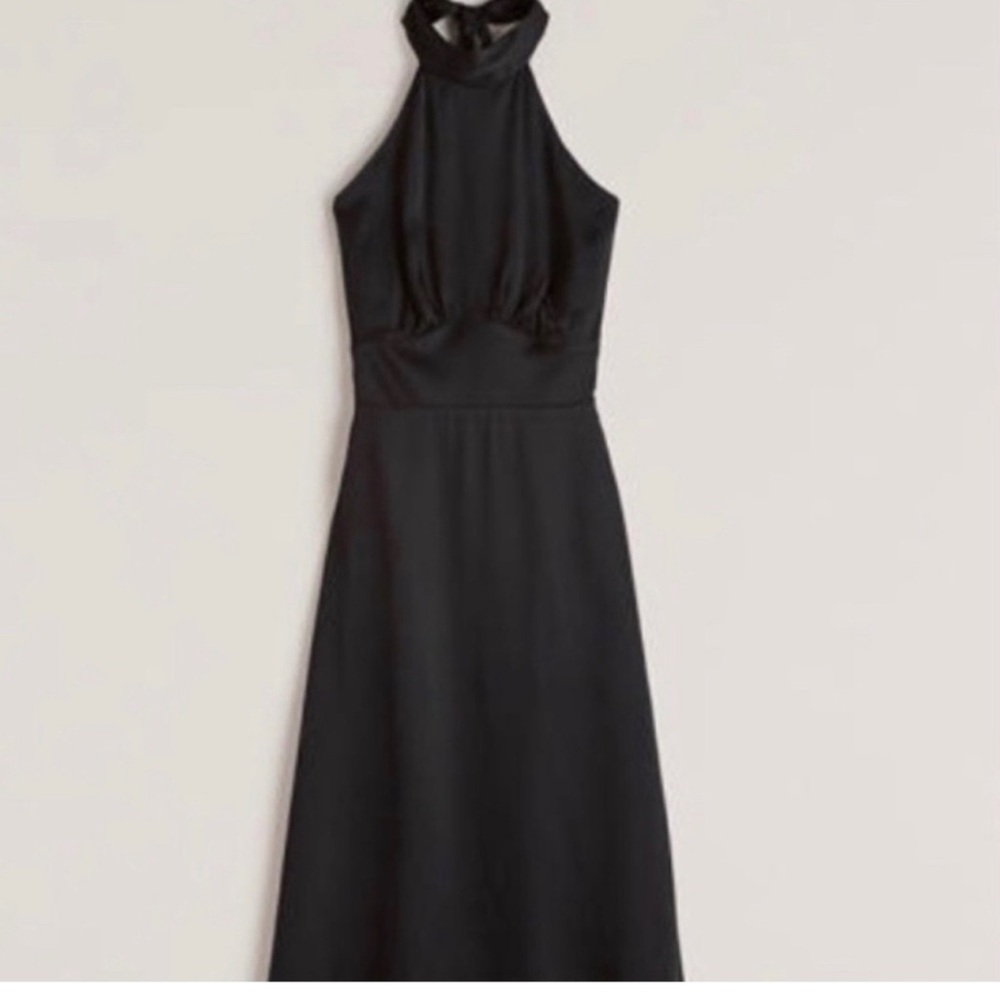 Abercrombie and fitch satin halter dress